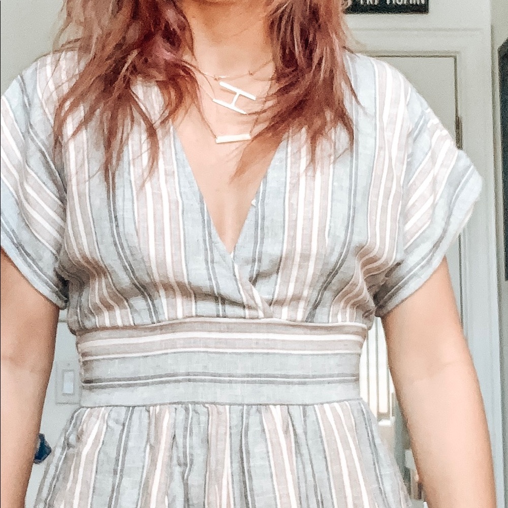 stripped romper